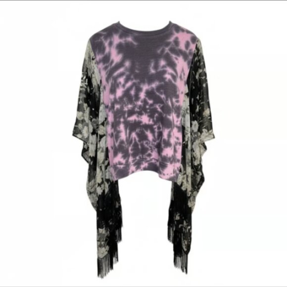 Upcycled Fleetwood Mac Poncho Top – One of a Kind - Picture 7 of 9